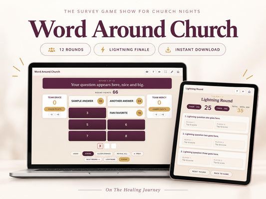 Word Around Church | Survey-Style Game Show for Church Events & Ministry Nights